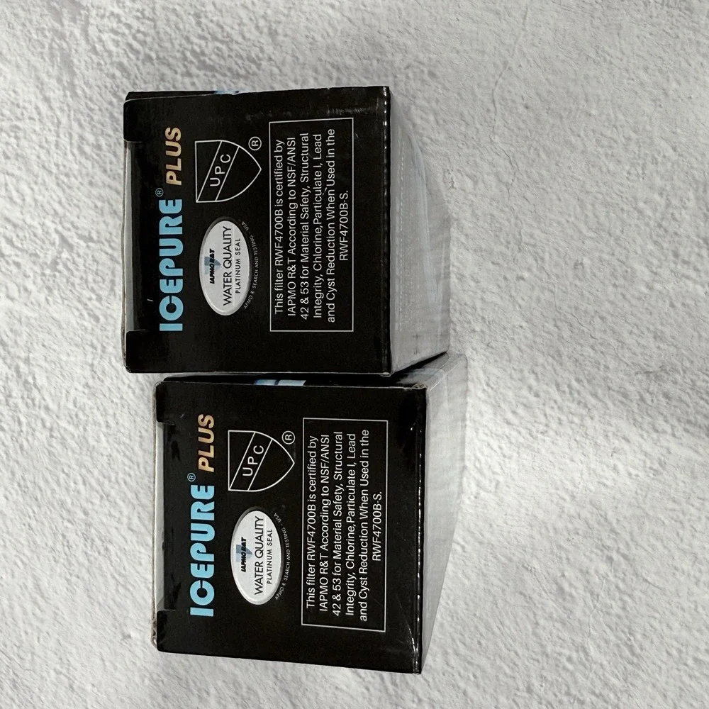 IcePure Plus RWF4700B Refrigerator Water Filters Set of 2 New In Box‎